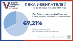 Более 67% белгородских избирателей проголосовали в первый день выборов
