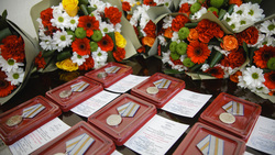 Белгородские ветераны получили юбилейные медали ко Дню Победы