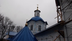 Новые купола украсили храм в селе Слоновка Новооскольского городского округа