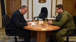 Глава администрации Новооскольского округа Андрей Гриднев приступил к службе в «БАРС – Белгород»