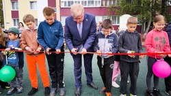 Еще одна детская спортивно – игровая площадка открылась для новооскольской детворы