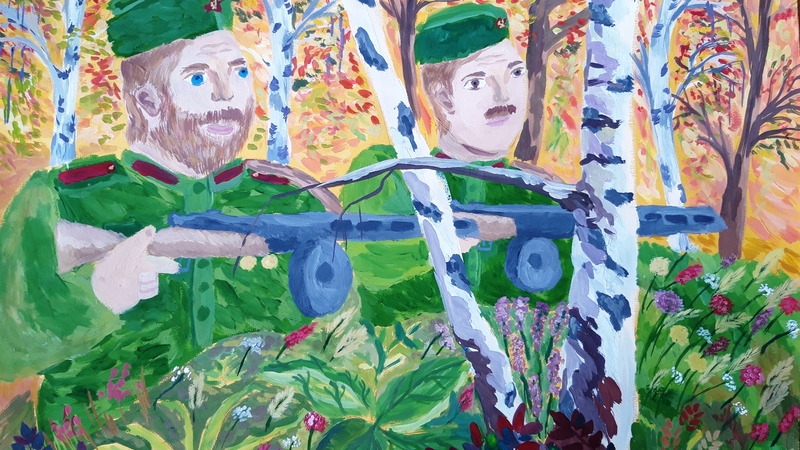 Рисунок на тему и помнит мир спасенный 3 класс