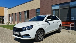 Новооскольская педиатрическая служба получила новый автомобиль Lada Vesta