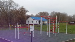 Новая спортплощадка и зона отдыха появились в селе Львовка Новооскольского городского округа