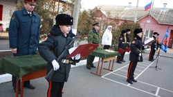Воспитанники «Царёв–Алексеевского кадетского корпуса» приняли торжественную клятву