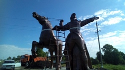 Новая скульптурная группа появилась в Новооскольском городском округе