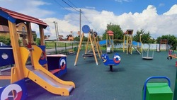Новая детская спортивно-игровая площадка была оборудована на улице Песчаная в Новом Осколе