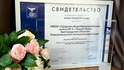 Новооскольская школа №4 - в числе лучших на областной Аллее Трудовой Славы