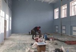 Капитальный ремонт спортивного зала стартовал в Беломестненской СОШ Новооскольского округа