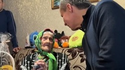 Вячеслав Гладков лично поздравил с 102-летием жительницу Новой Таволжанки