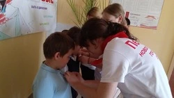 Первоклассники Глинновской школы Новооскольского округа вступили в «Движение Первых»