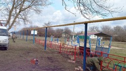 Реновация детской и спортивной площадок началась в селе Гринёво Новооскольского округа